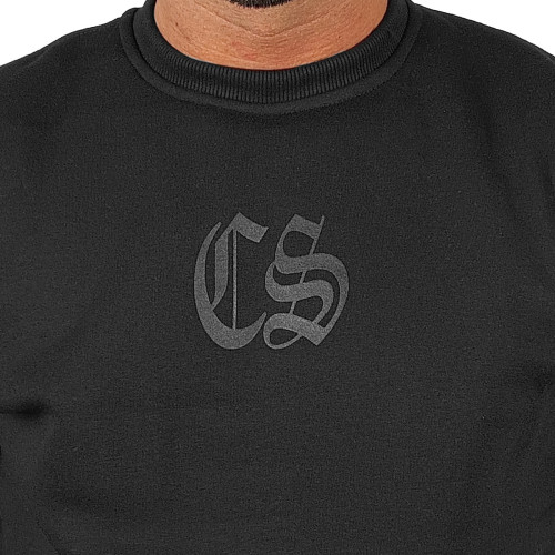 BLUZA KLASYK CZARNA CIEMNA STREFA CZARNY GOTYK BACK