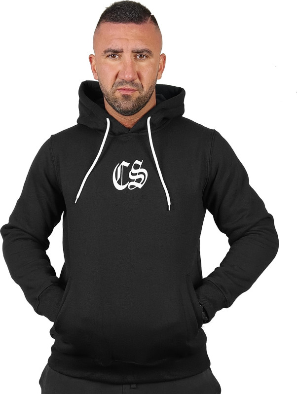 BLUZA KANGUR CZARNA // CIEMNA STREFA BIAŁY GOTYK