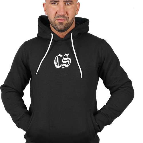 BLUZA KANGUR CZARNA // CIEMNA STREFA BIAŁY GOTYK