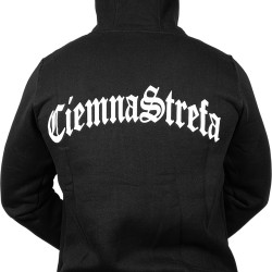 BLUZA KANGUR CZARNA // CIEMNA STREFA BIAŁY GOTYK