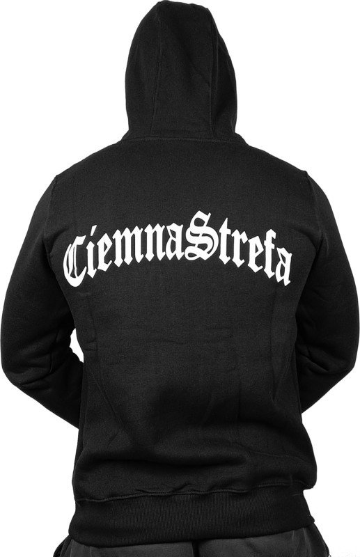 BLUZA KANGUR CZARNA // CIEMNA STREFA BIAŁY GOTYK