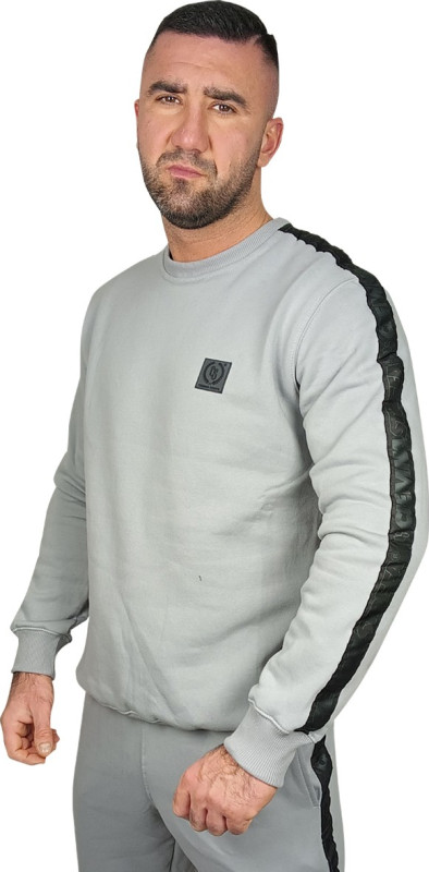 BLUZA KLASYK SZARA CS GUMKA / TAŚMA BLACK NEW