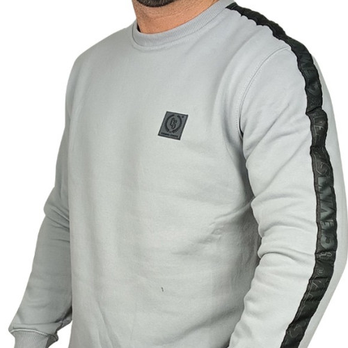 BLUZA KLASYK SZARA CS GUMKA / TAŚMA BLACK NEW