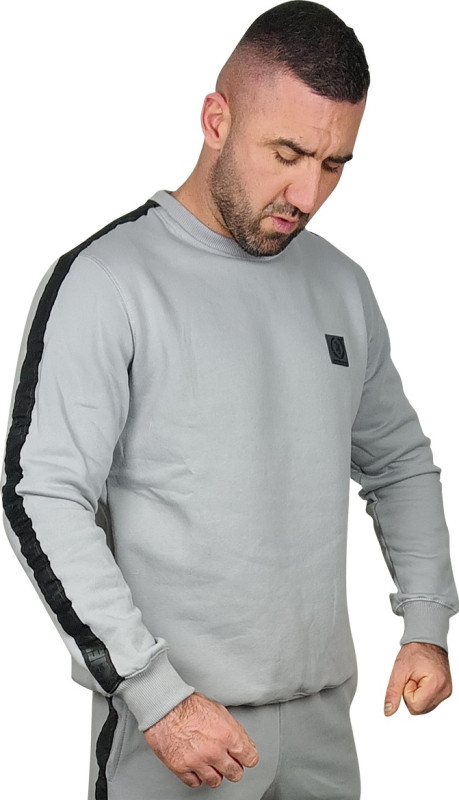 BLUZA KLASYK SZARA CS GUMKA / TAŚMA BLACK NEW