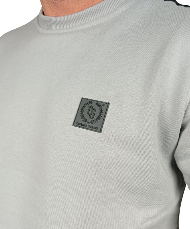 BLUZA KLASYK SZARA CS GUMKA / TAŚMA BLACK NEW