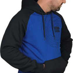 BLUZA REGLAN CIEMNA STREFA WIR CZARNY//CHABER