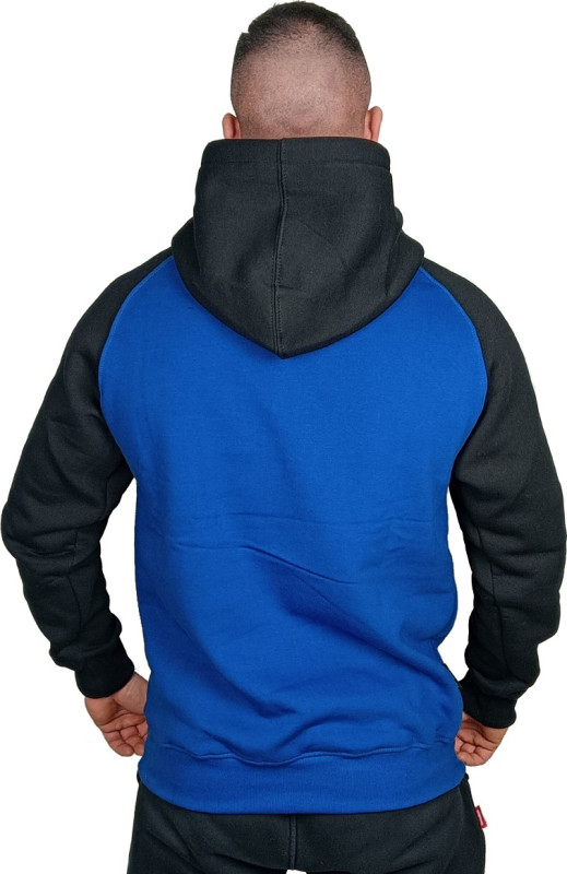 BLUZA REGLAN CIEMNA STREFA WIR CZARNY//CHABER