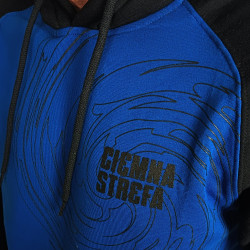 BLUZA REGLAN CIEMNA STREFA WIR CZARNY//CHABER