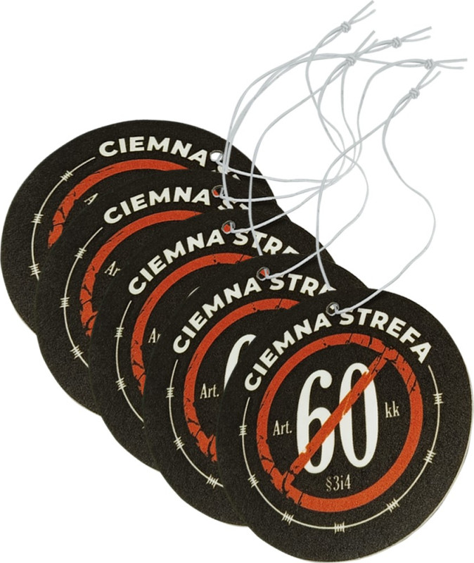 ZAPACH SAMOCHODOWY ( dwustronny ) CIEMNA STREFA 5 szt