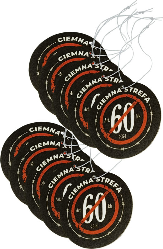 ZAPACH SAMOCHODOWY ( dwustronny ) CIEMNA STREFA 10szt