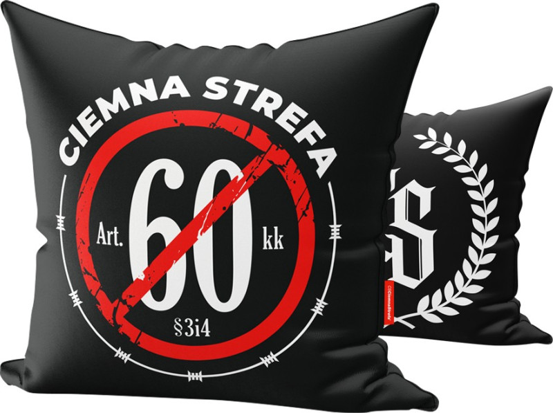 POSZEWKA NA PODUSZKĘ STOP60 // CS LAUR ( BEZ WKŁADU ) 45x45cm