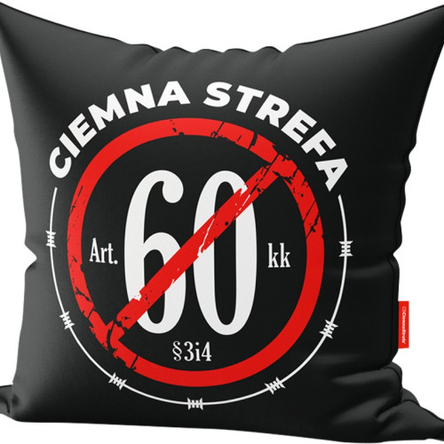 POSZEWKA NA PODUSZKĘ STOP60 // CS LAUR ( BEZ WKŁADU ) 45x45cm