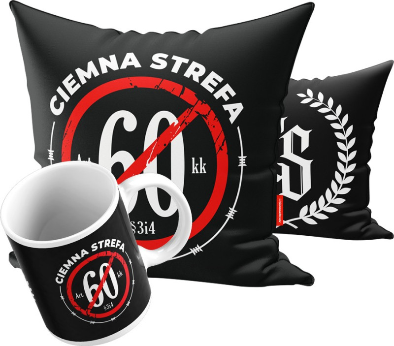PAKIET UPOMINKOWY POSZEWKA ( BEZ WKŁADU ) STOP60//CS LAUR + KUBEK STOP60//CS LAUR