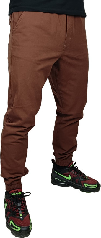 SPODNIE JOGGER CIEMNA STREFA GUMKA // BRĄZOWE