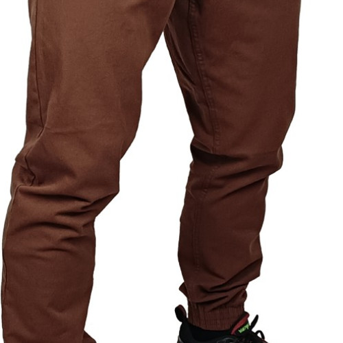 SPODNIE JOGGER CIEMNA STREFA GUMKA // BRĄZOWE