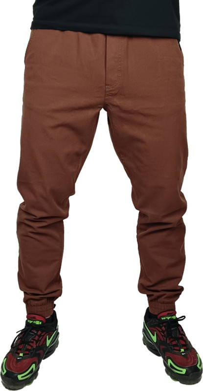 SPODNIE JOGGER CIEMNA STREFA GUMKA // BRĄZOWE