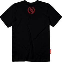 T-SHIRT CS DUŻY HERB CZARNA/CZERWONY