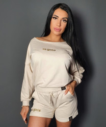 BLUZA PREMIUM DAMSKA CS GIRLS krem/złoto