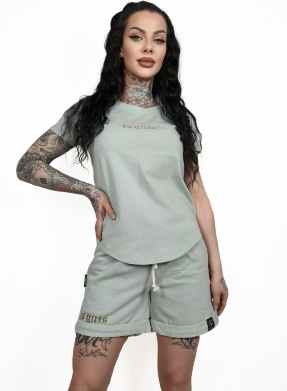 KOMPLET DAMSKI PREMIUM CS GIRLS mięta/złoto