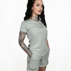 KOMPLET DAMSKI PREMIUM CS GIRLS mięta/złoto