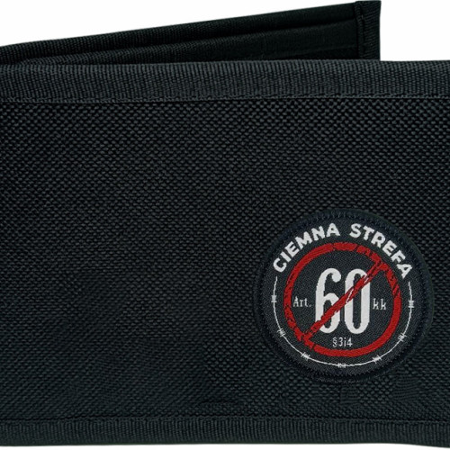 PORTFEL CZARNY CIEMNA STREFA STOP 60