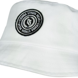 BUCKET HAT BIAŁY - CIEMNA STREFA WEAR KÓŁKO
