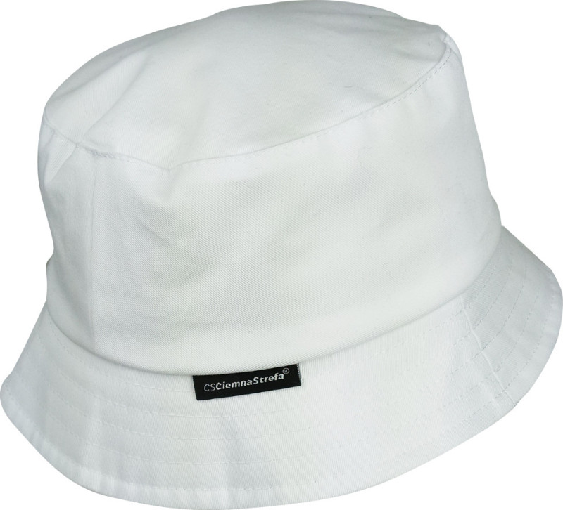 BUCKET HAT BIAŁY - CIEMNA STREFA WEAR KÓŁKO