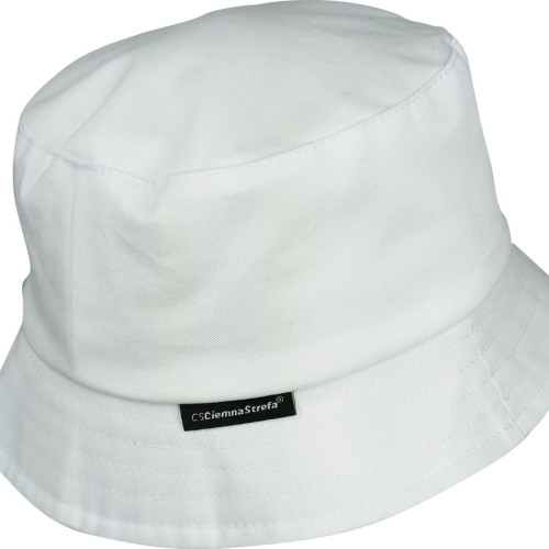 BUCKET HAT BIAŁY - CIEMNA STREFA WEAR KÓŁKO