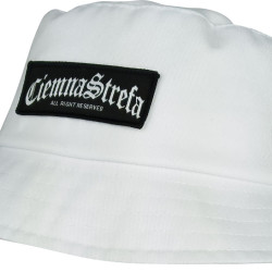 BUCKET HAT BIAŁY - CIEMNA STREFA GOTYK