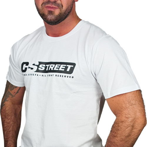 T-SHIRT BIAŁY CS STREET