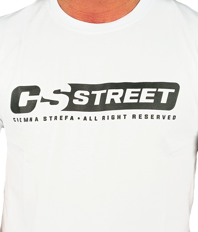 T-SHIRT BIAŁY CS STREET