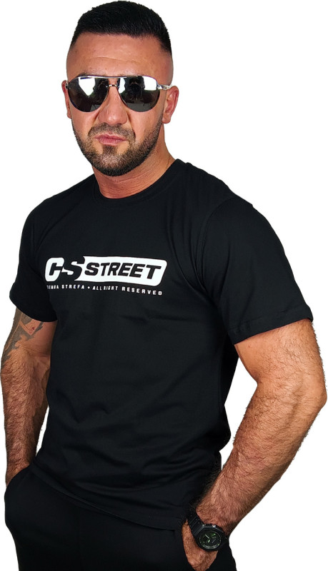 T-SHIRT CZARNY CS STREET