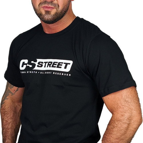 T-SHIRT CZARNY CS STREET