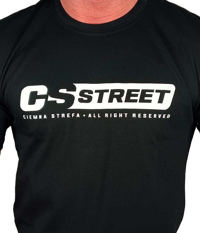 T-SHIRT CZARNY CS STREET
