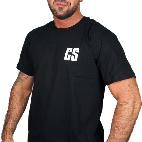T-SHIRT CZARNY CS CIEMNA STREFA FACE