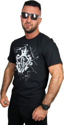 T-SHIRT CZARNY CS HERB BROKEN GLASS