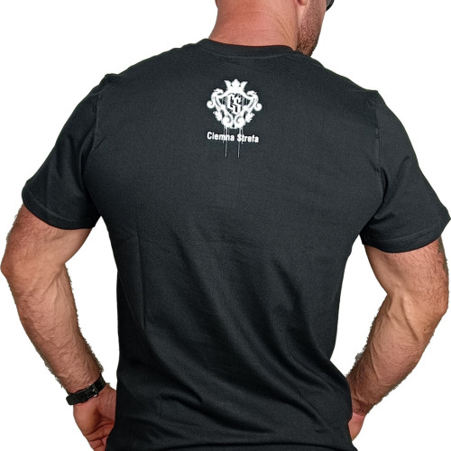 T-SHIRT CZARNY CS HERB BROKEN GLASS