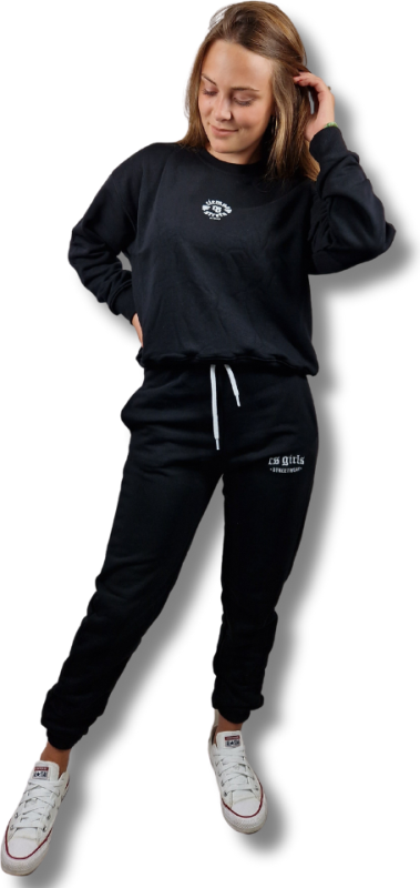 SPODNIE DRES CS GIRLS (HAFT) / CZARNE