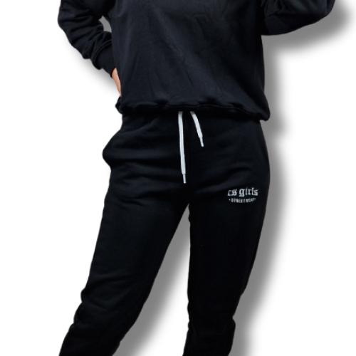 SPODNIE DRES CS GIRLS (HAFT) / CZARNE