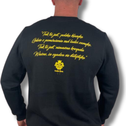 BLUZA KLASYK CIEMNA STREFA UWOLNIĆ BONUSA CZARNA/ ŻÓŁTY