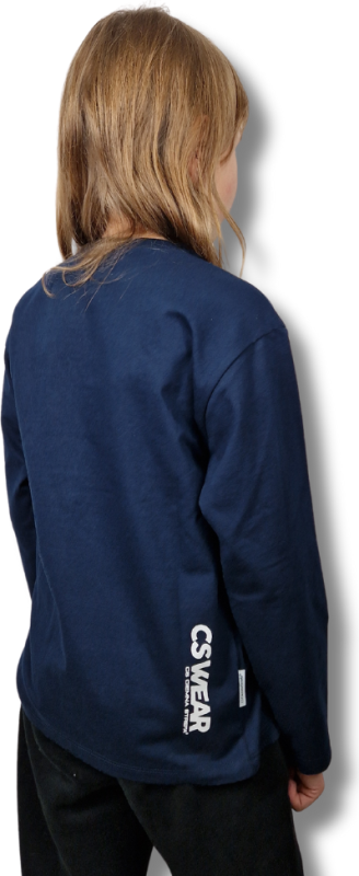 LONGSLEEV DOBRY DZIECIAK GRANAT/POMARAŃCZ