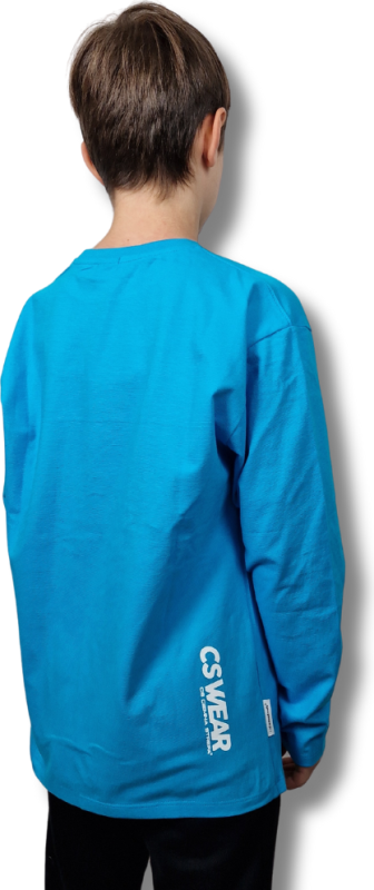 LONGSLEEV DOBRY DZIECIAK TURKUS/ZIELONY