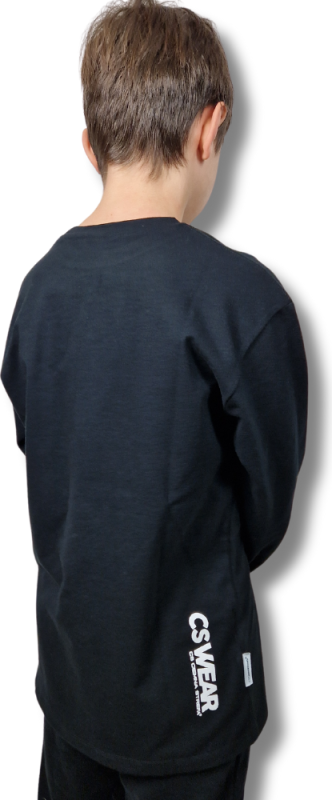 LONGSLEEV DOBRY DZIECIAK CZARNY/ ZIELONY