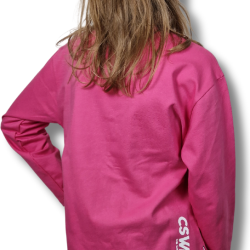 LONGSLEEV DOBRY DZIECIAK RÓŻ/BIAŁY