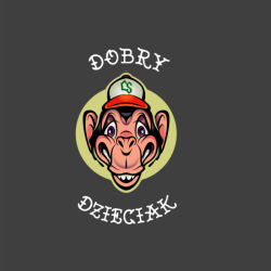 LONGSLEEV DOBRY DZIECIAK ANIMALS GRAFIT/MAŁPA