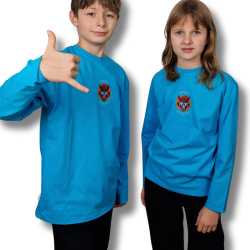 LONGSLEEV DOBRY DZIECIAK ANIMALS TURKUS/ NOSOROŻEC