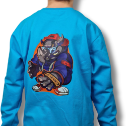 LONGSLEEV DOBRY DZIECIAK ANIMALS TURKUS/ NOSOROŻEC