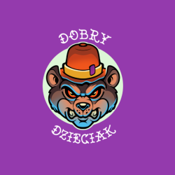 LONGSLEEV DOBRY DZIECIAK ANIMALS FIOLET/NIEDŹWIEDŹ