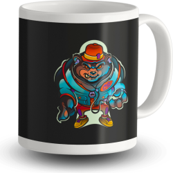 ZESTAW DOBRY DZIECIAK ANIMALS NIEDŹWIEDŹ POSZEWKA (BEZ WKŁADU) + KUBEK CERAMICZNY