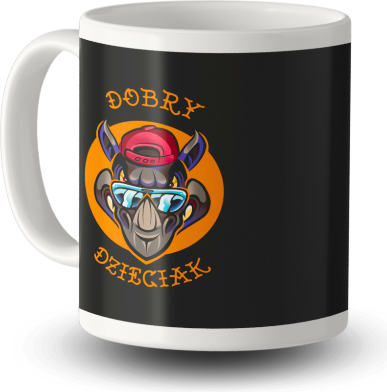 ZESTAW DOBRY DZIECIAK ANIMALS NOSOROŻEC POSZEWKA (BEZ WKŁADU) + KUBEK CERAMICZNY